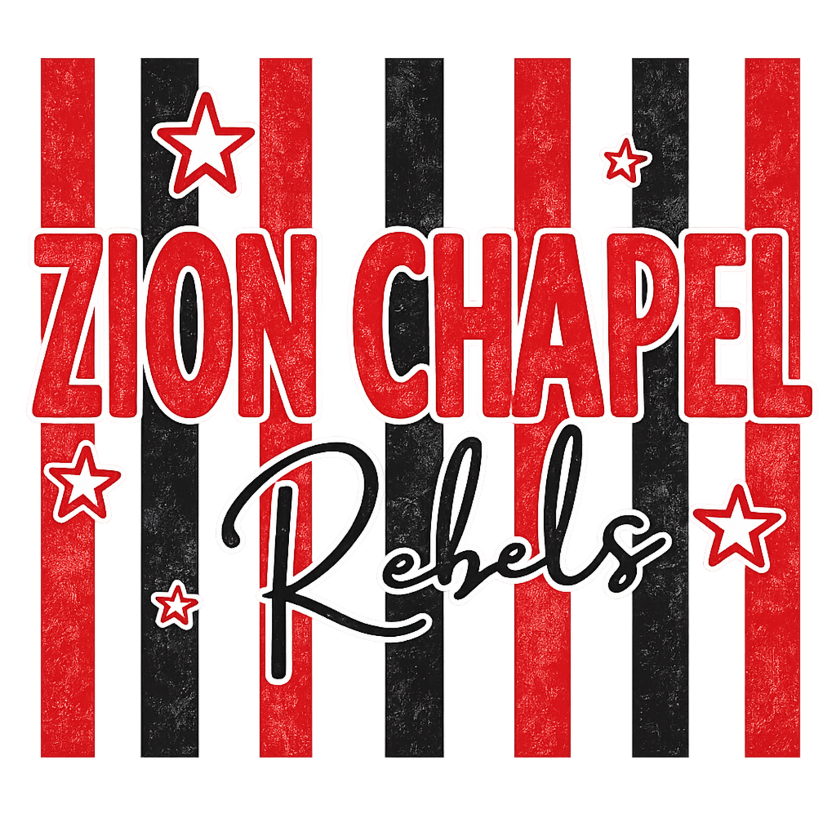 Transfer Stripes Zion Chapel Rebels