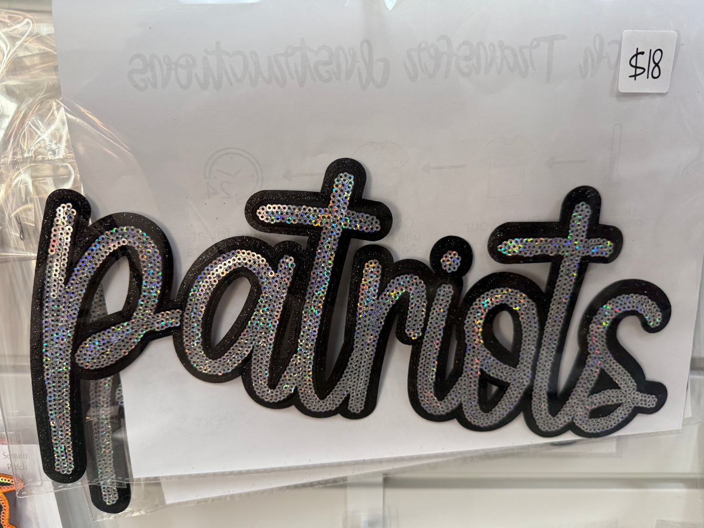 Patch Sequin Patriots