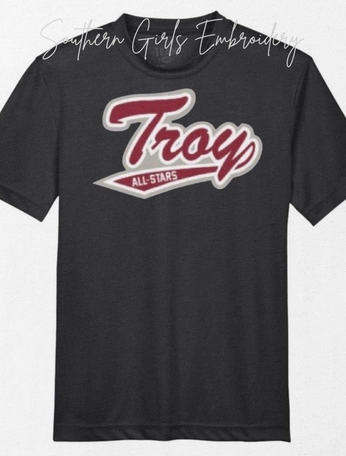 Troy Script All Stars Team 365 Black Short Sleeve