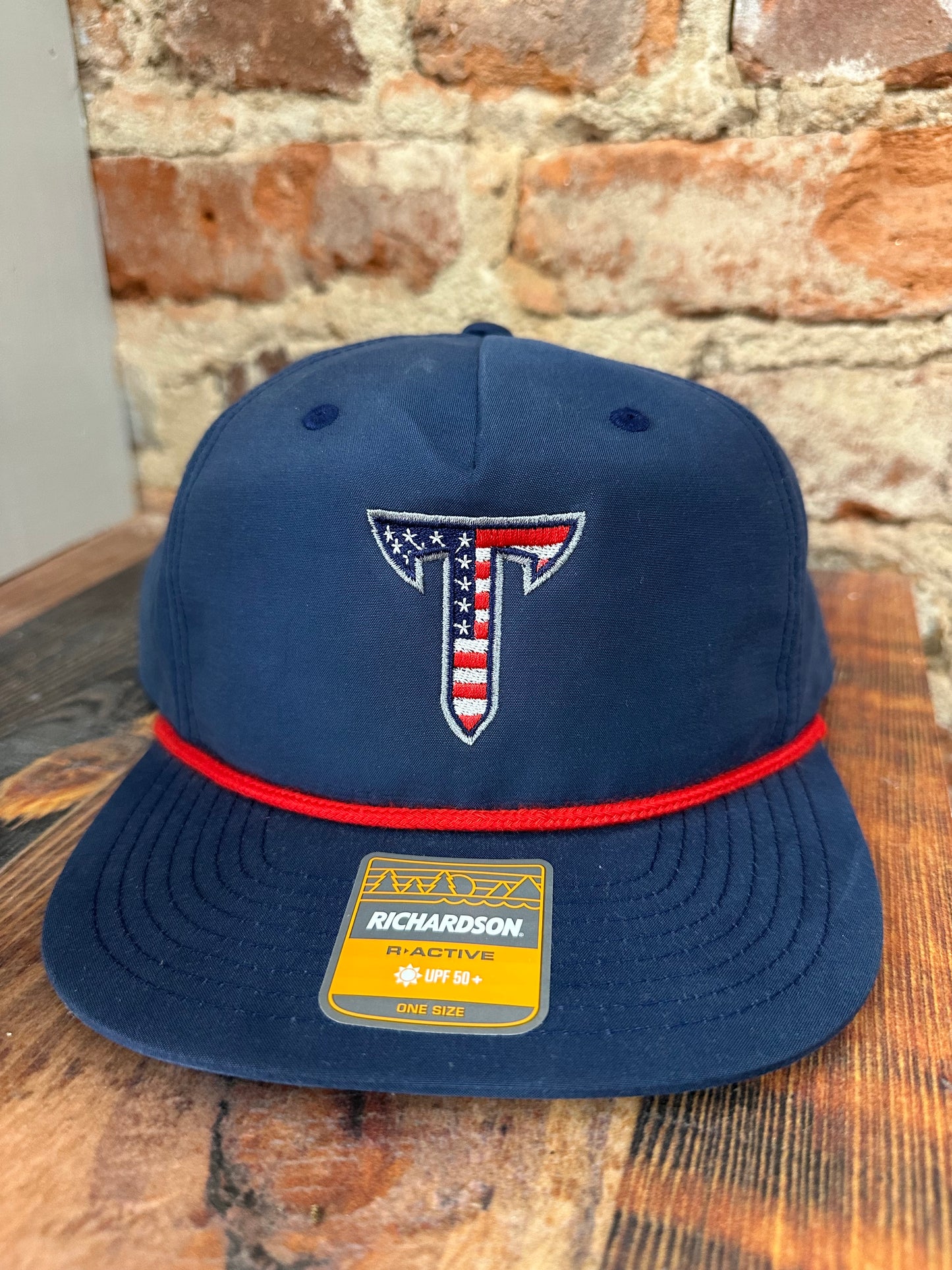 Licensed Troy Patriotic Navy Richardson Hat Embroidery