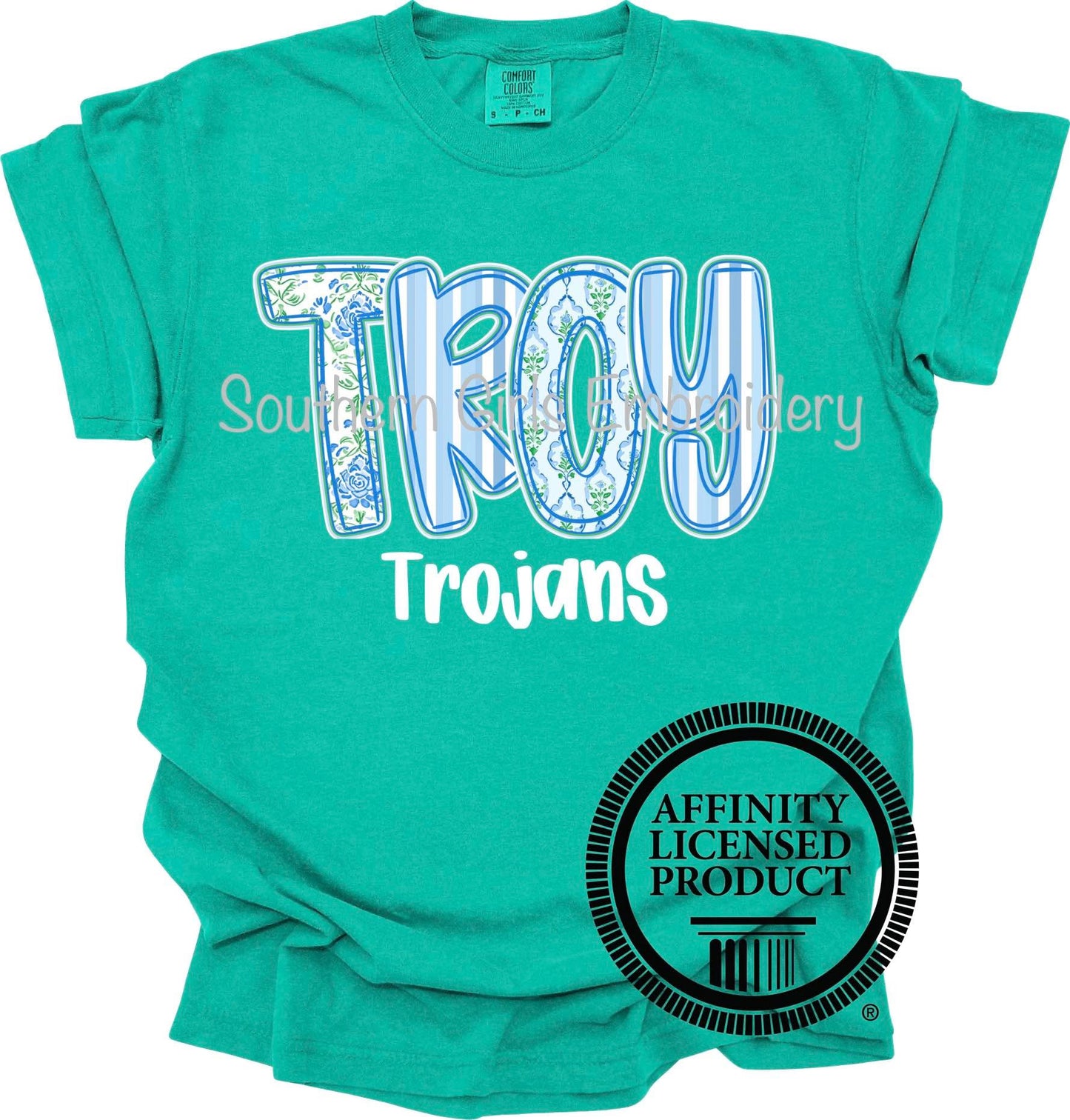 Licensed Troy Comfort Color Blue Floral