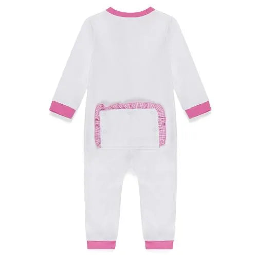 Girls Union Suit pink Blank