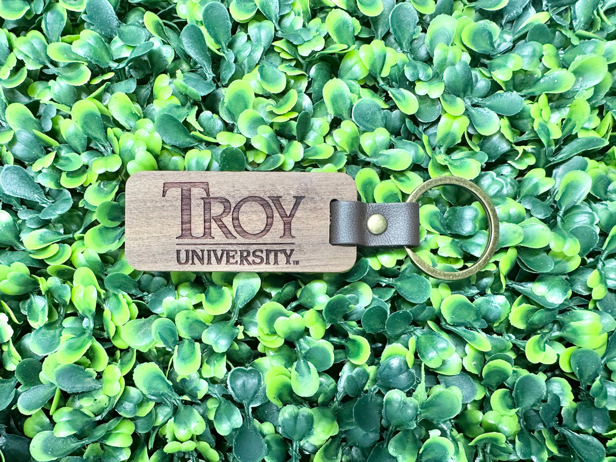 Troy Wooden Keychain