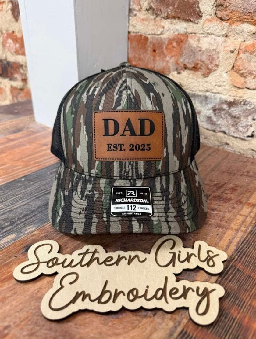 Dad Richardson Hat with leather patch