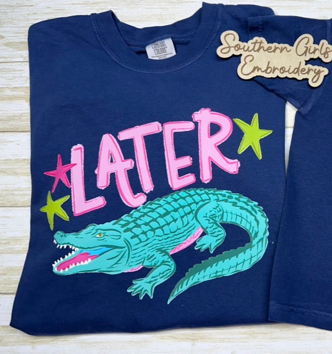 Later Gator Front and Back Comfort Color Shirt