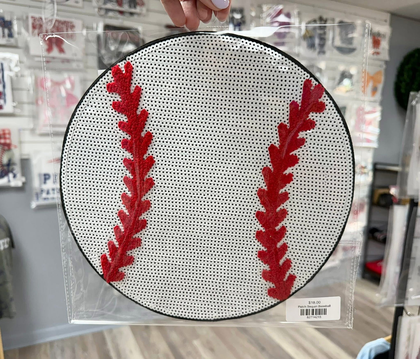 Patch Sequin Baseball