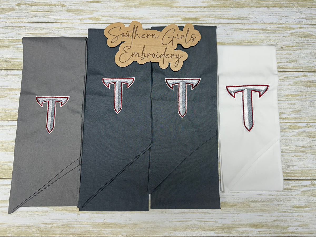 Licensed Troy Wreath Sash Power T one side