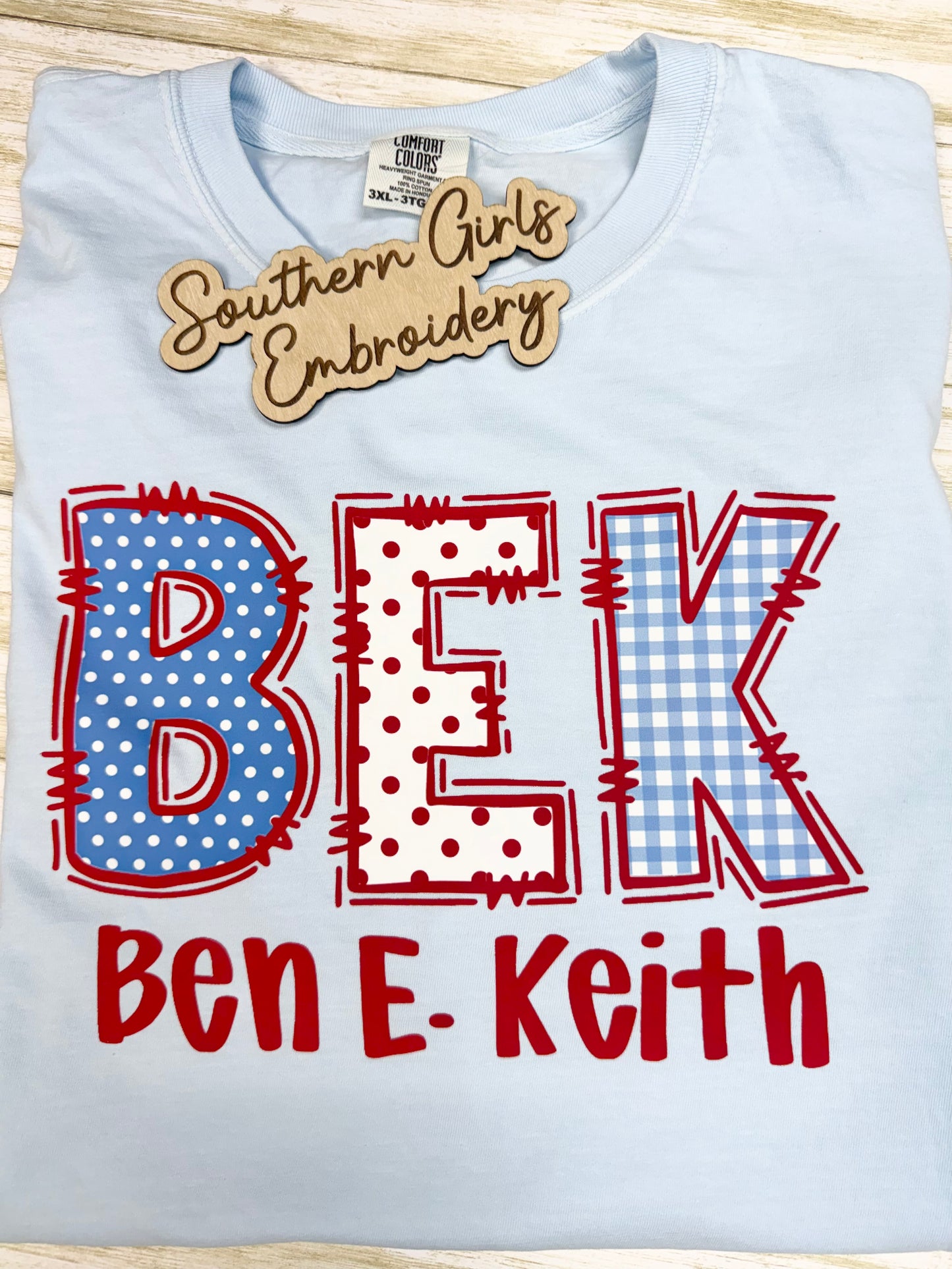 Ben E. Keith Comfort Color Chambray Short Sleeve