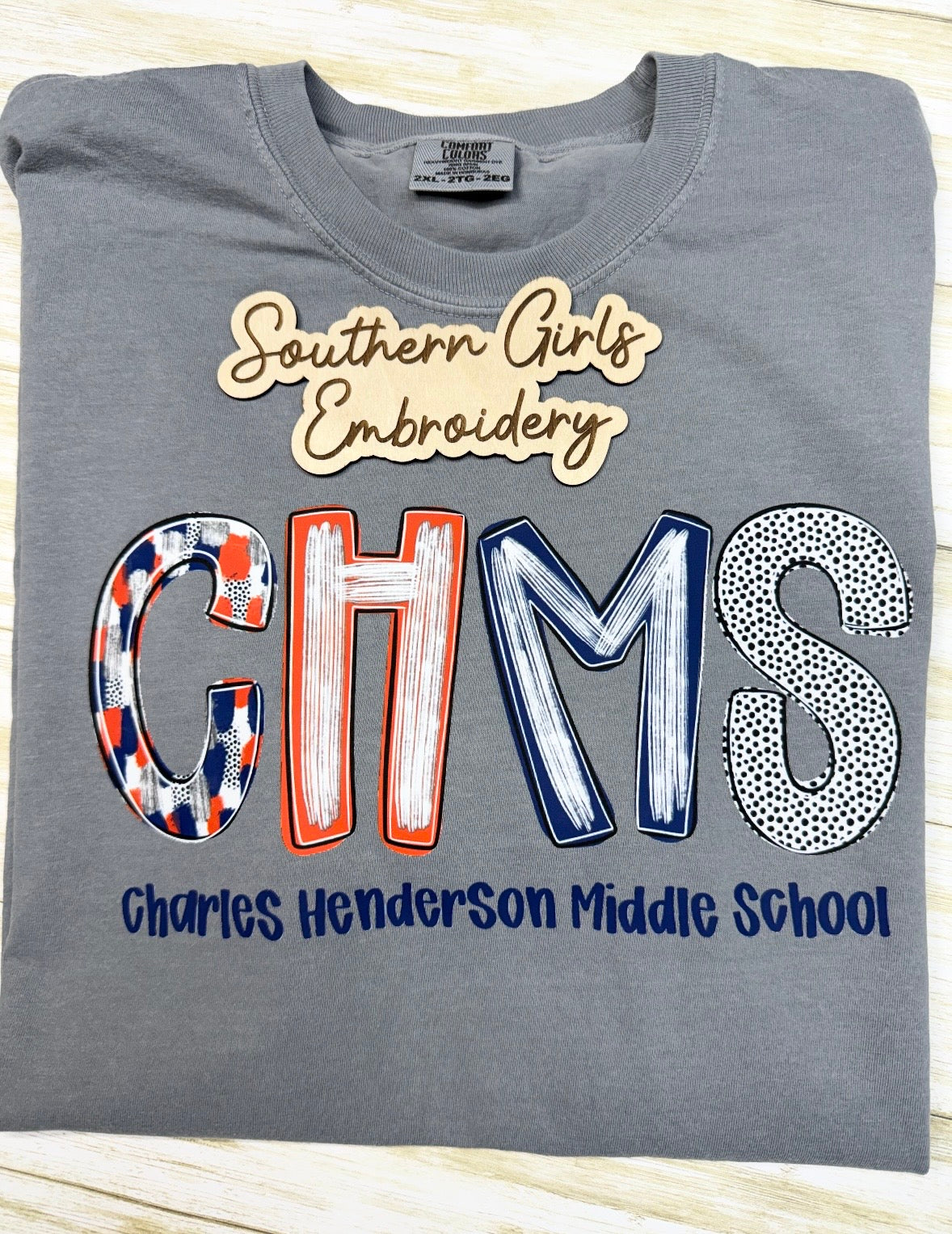 CHMS Comfort Color Granite Short Sleeve