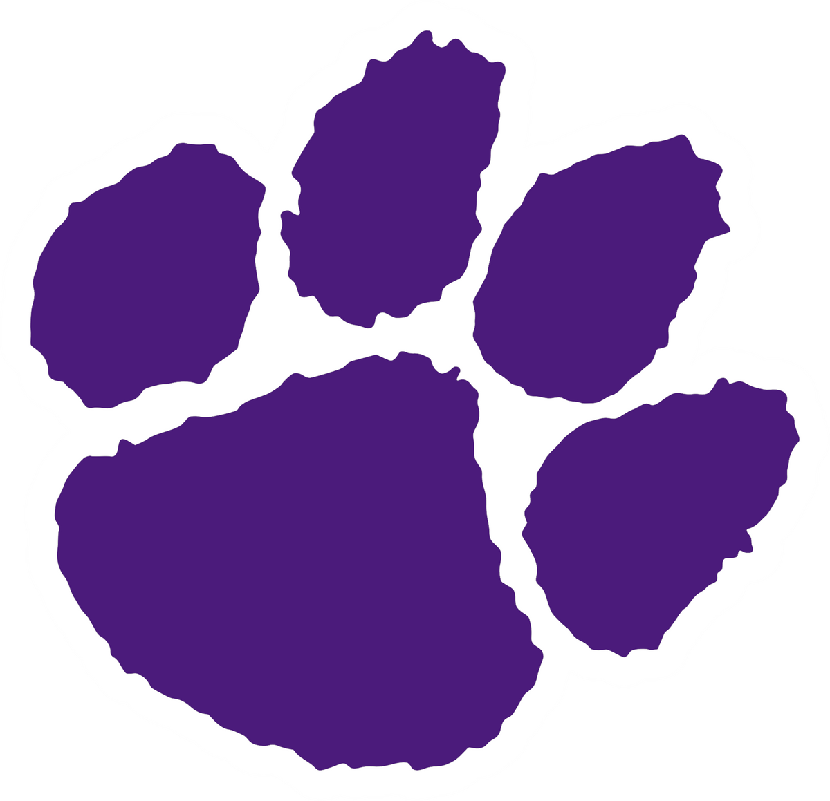 Transfer Purple Paw Print