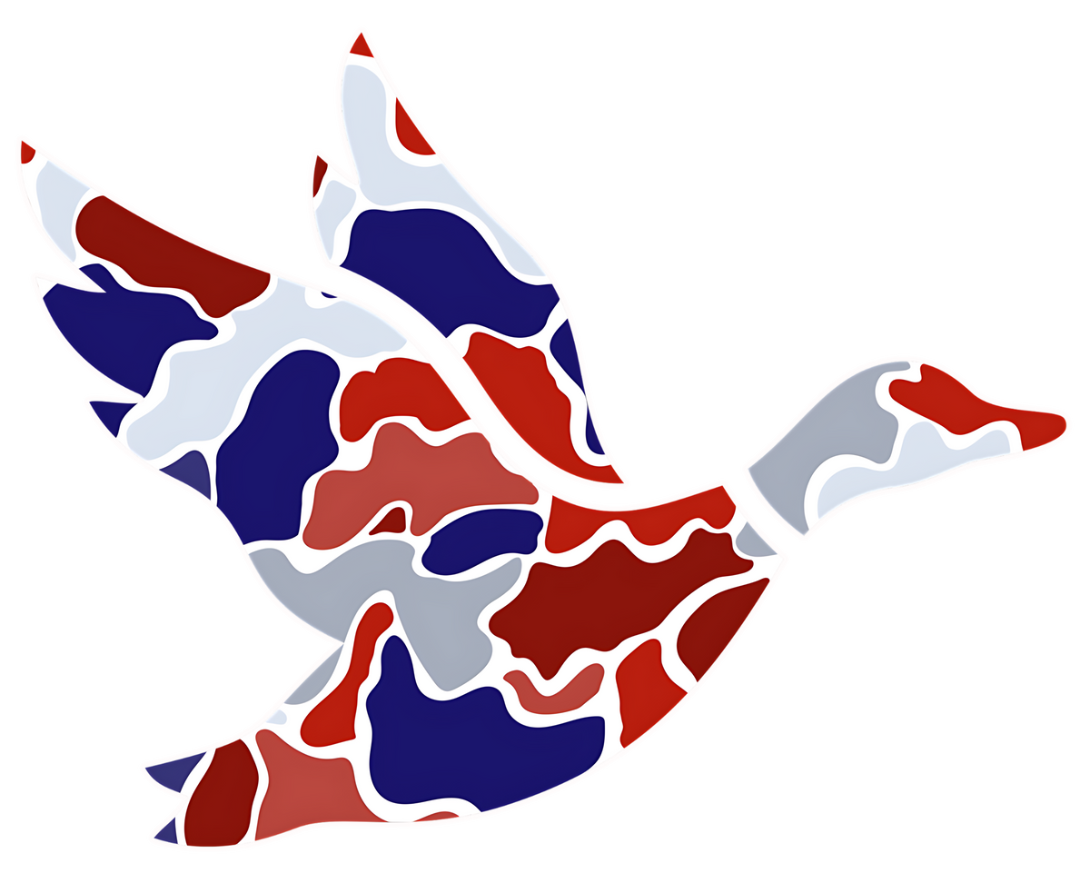 Transfer Adult Patriotic Duck with pocket