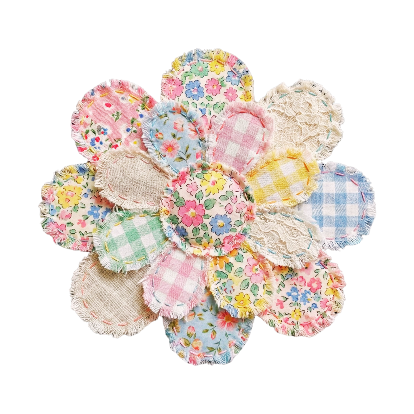 Transfer Youth Patchwork Flower with pocket