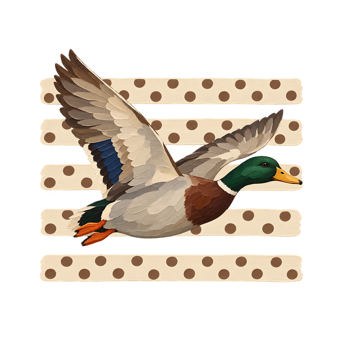 Transfer Duck Dot Stripes