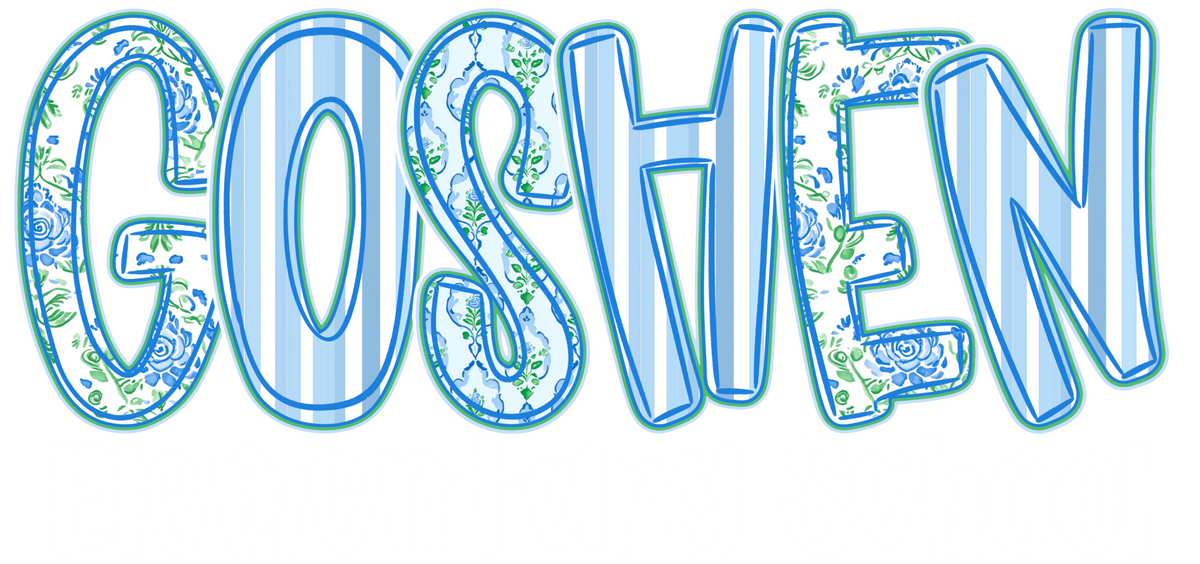 Transfer Goshen Elementary Blue Floral