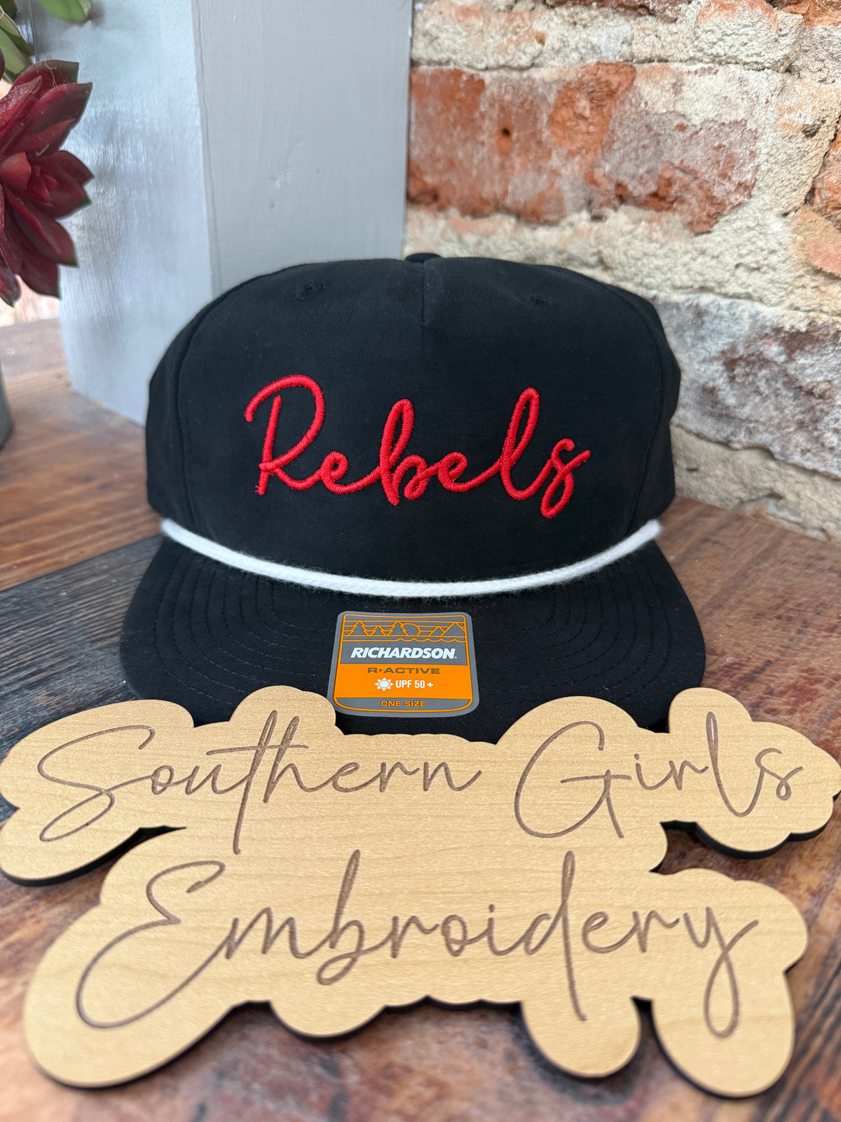 Richardson Rope Hat with embroidery