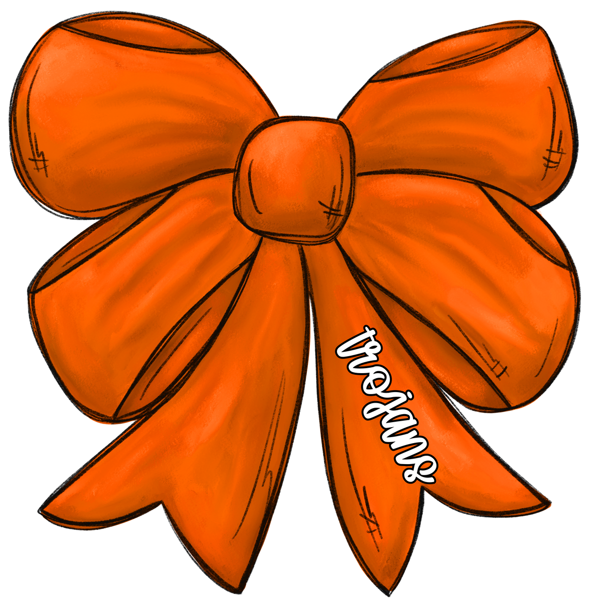 Transfer Orange Bow Trojans