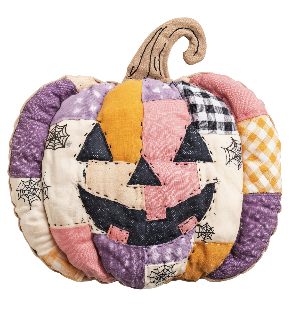 Transfer Patchwork Halloween Pumpkin