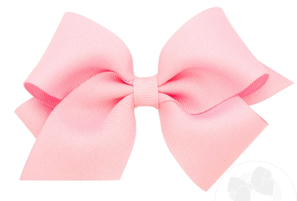 Wee Ones Small Classic Grosgrain Hair Bow Light Pink