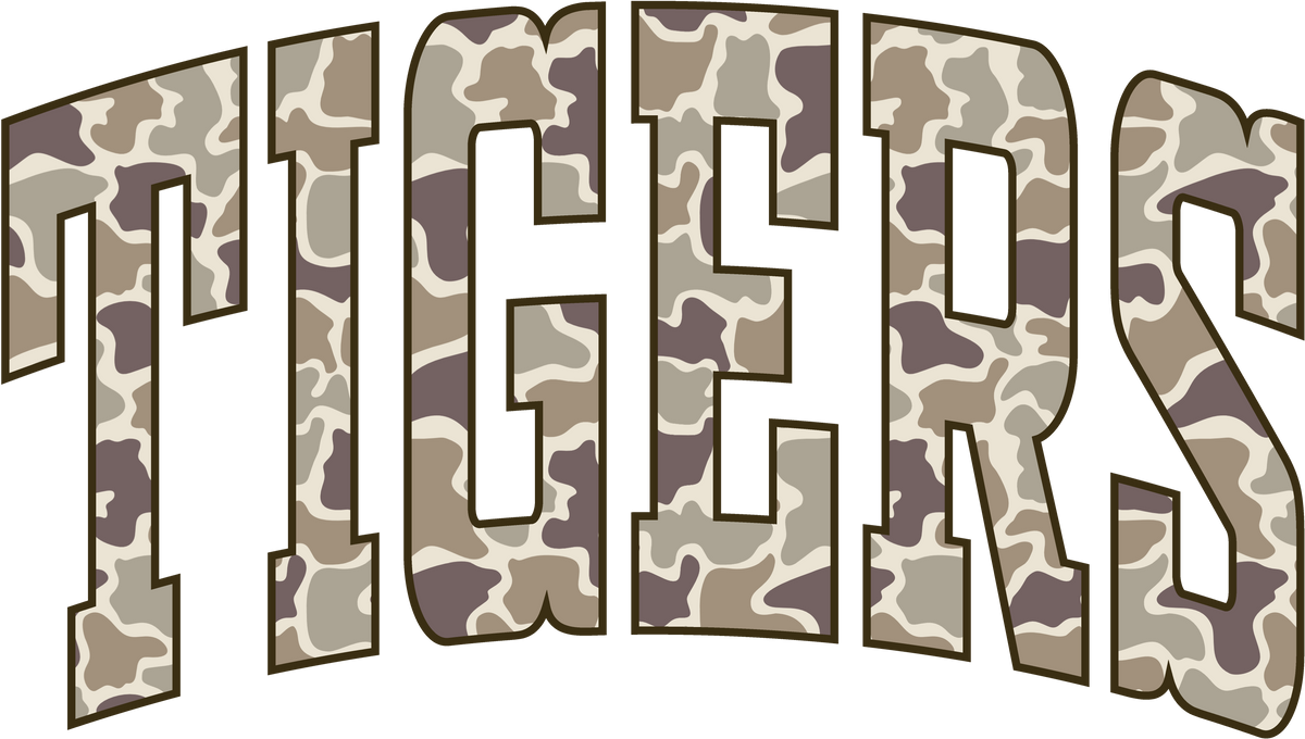 Transfer Youth Camo Tigers