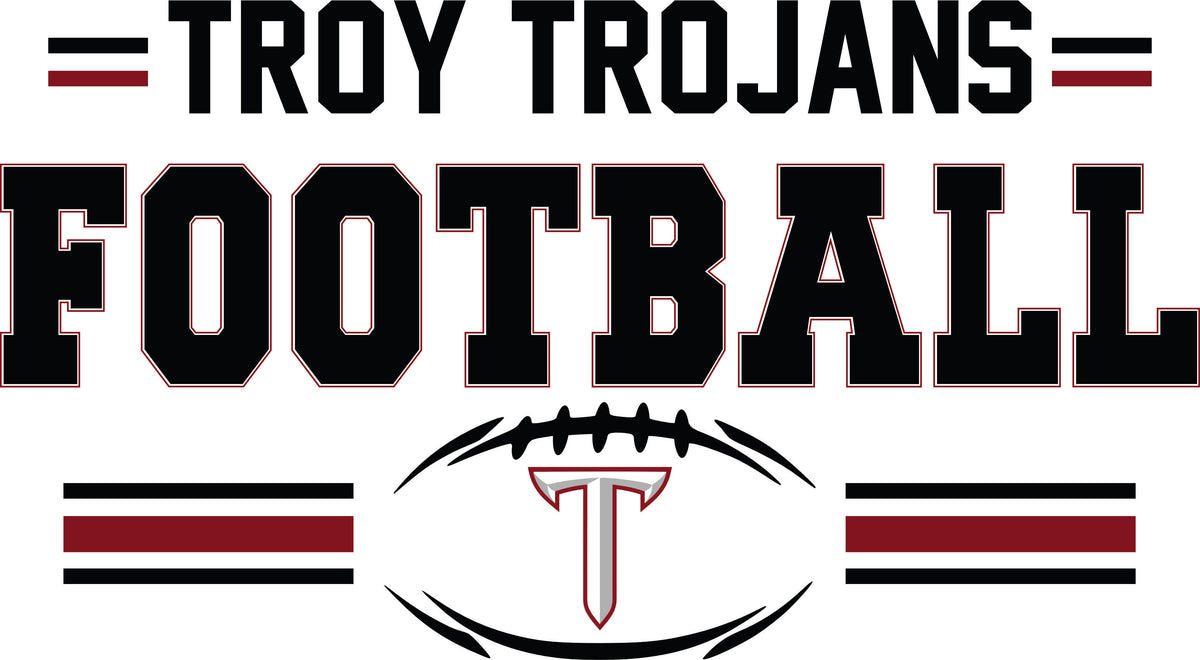 Licensed Troy Trojans Football Line Design