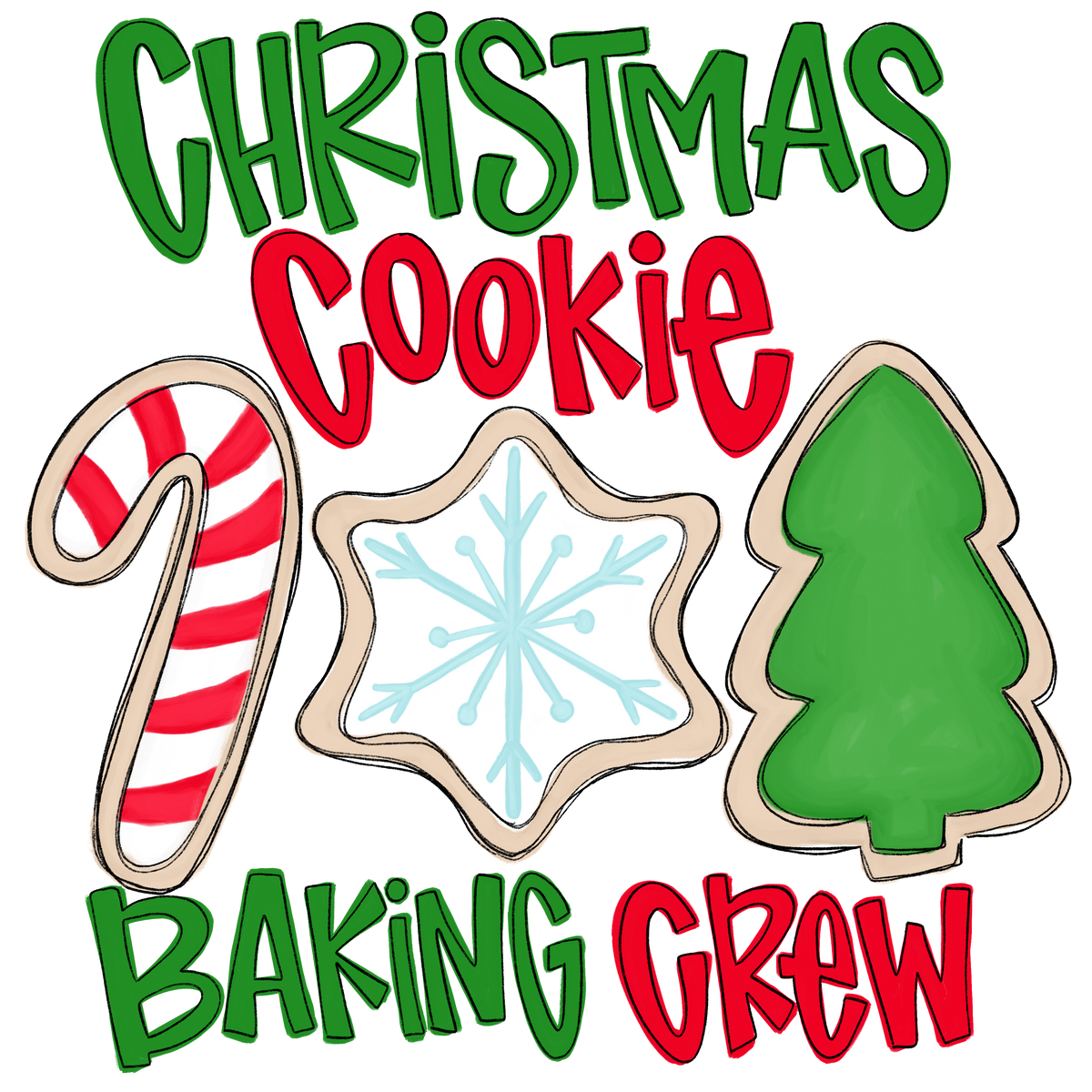 Transfer Christmas Cookie Crew