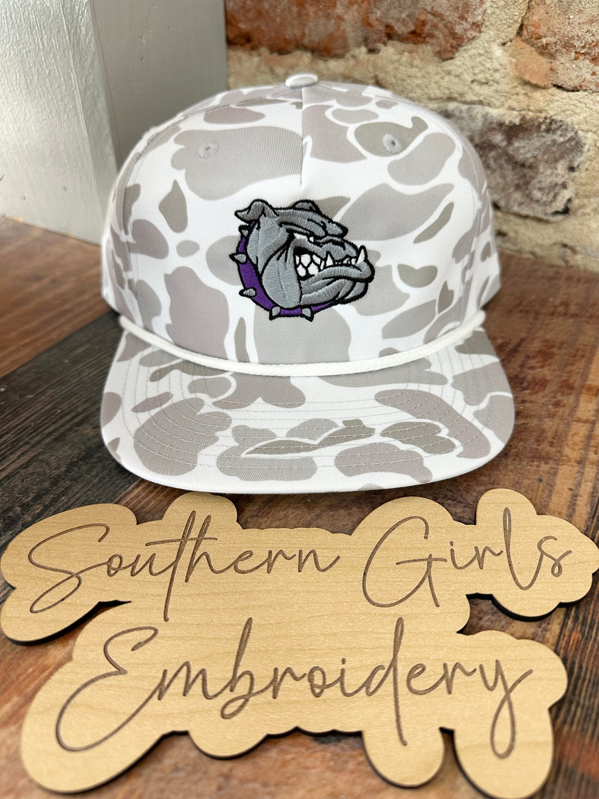 Camo Richardson Hat with Embroidery