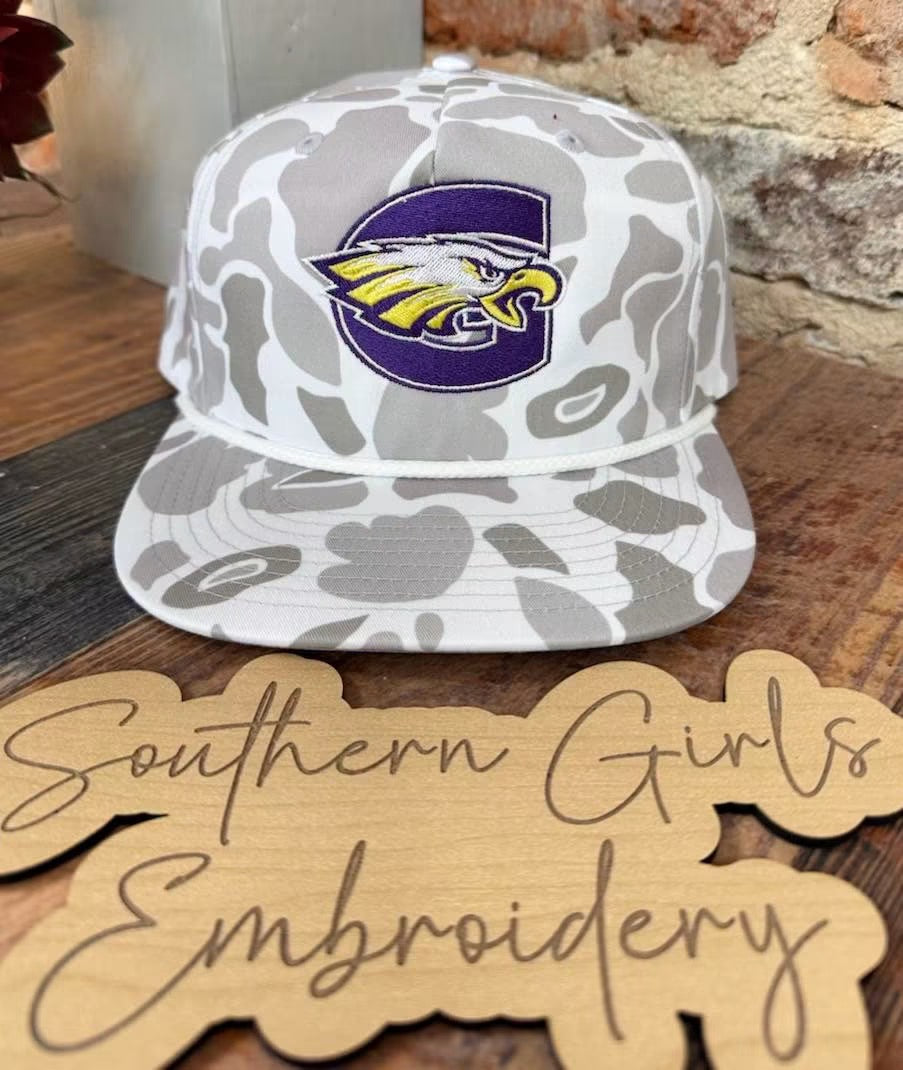Camo Richardson Hat with Embroidery