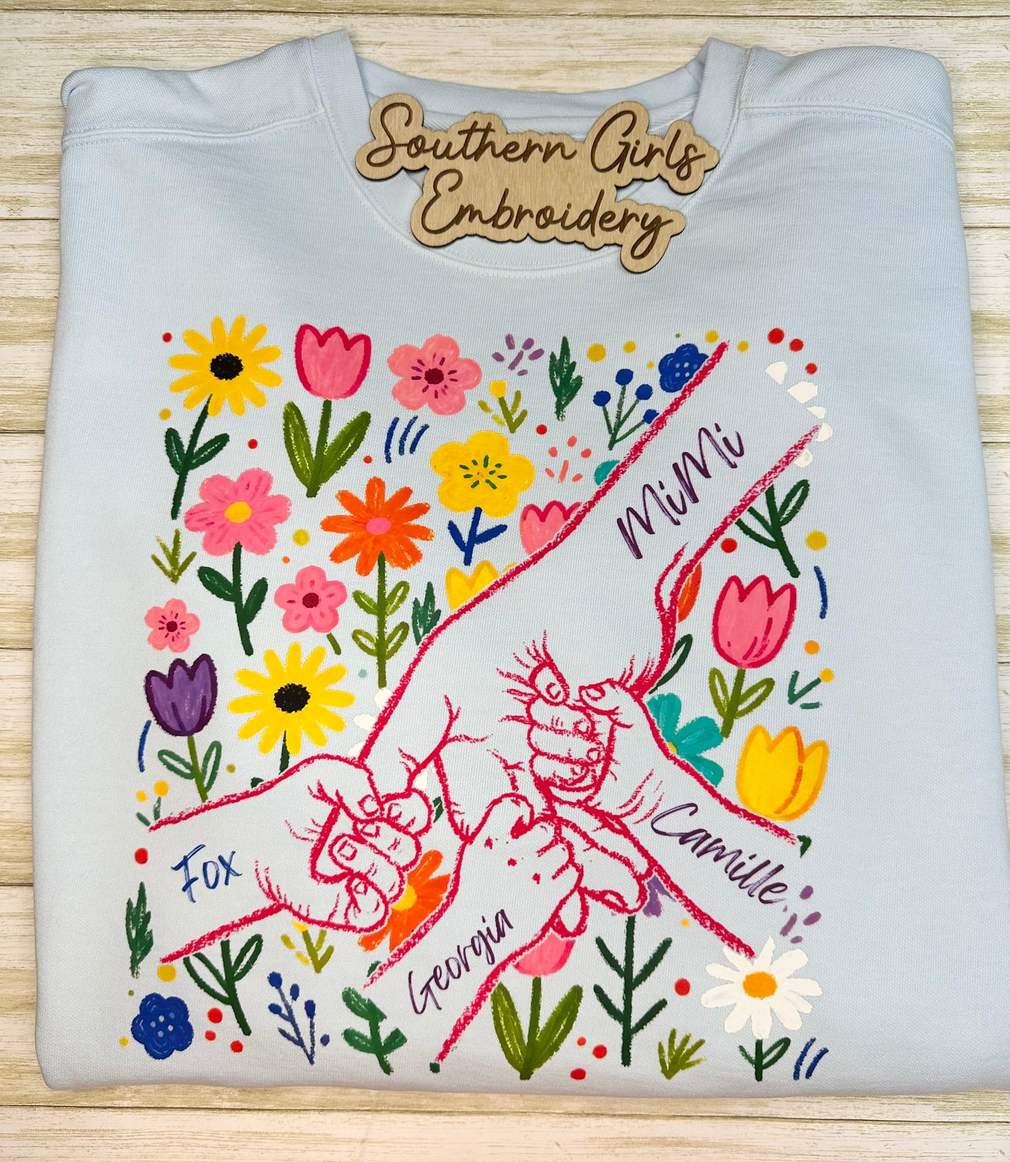 Mother’s Day Custom on Chambray Comfort Color Short Sleeve