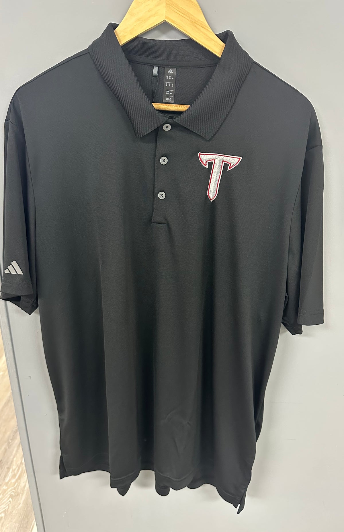 Licensed Troy Men's Polo Adidas Shirt with Embroidery