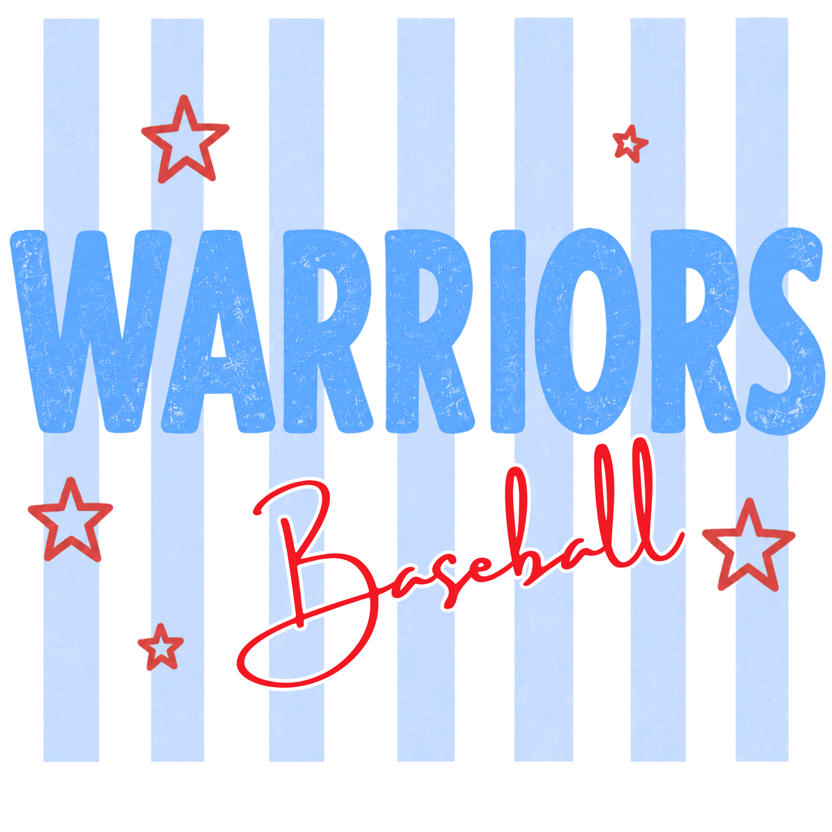 Transfer Blue Stripe warriors