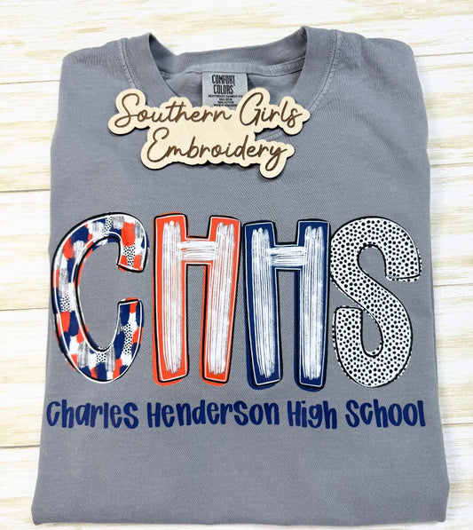 CHHS Comfort Color Granite Short Sleeve