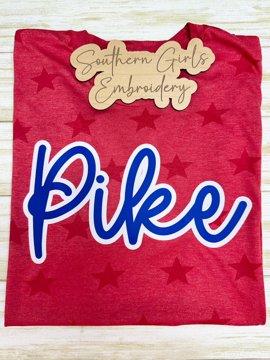 Adult Short Sleeve Star with mascot