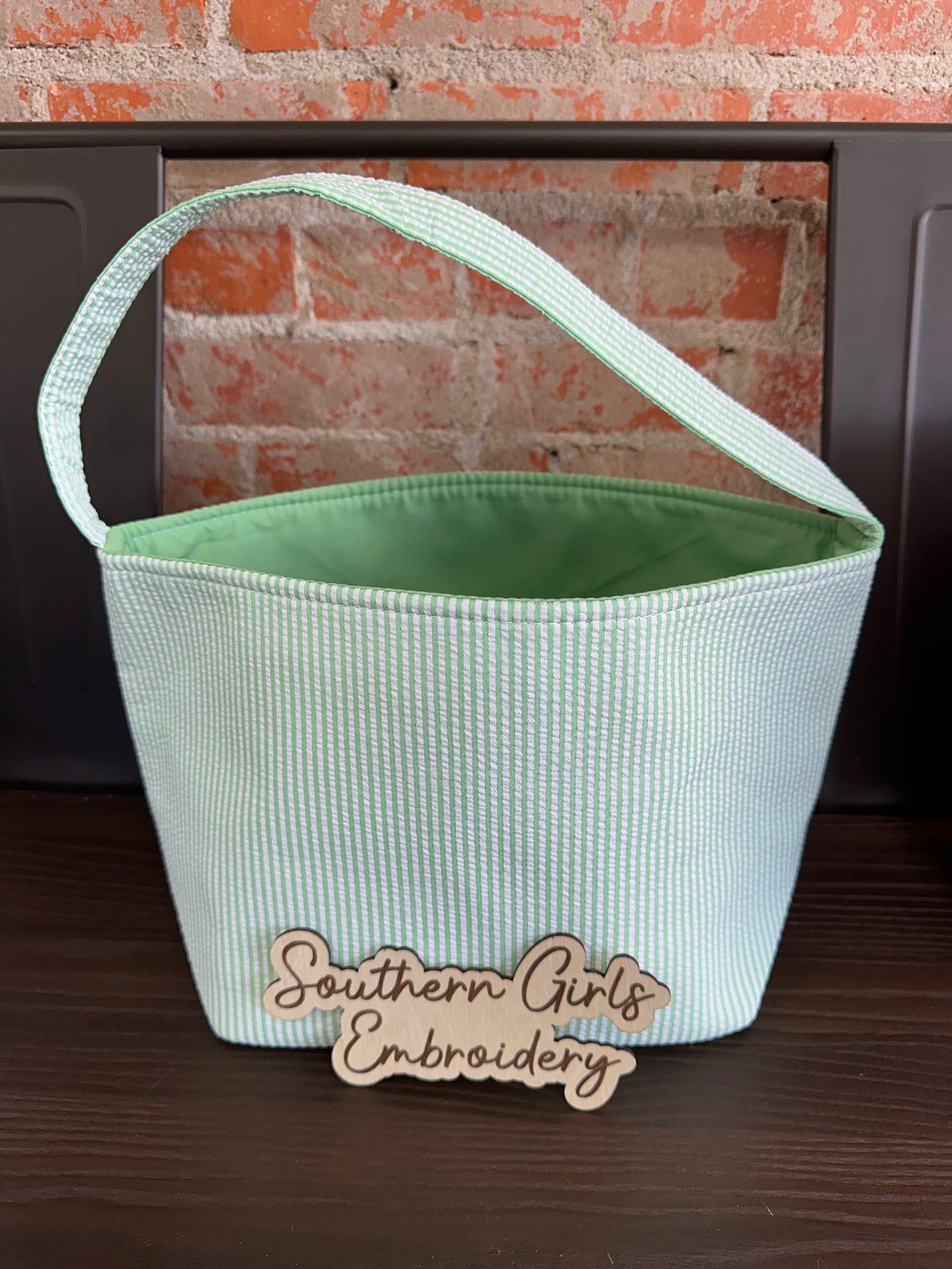 Bucket Bag w/ Embroidery Name