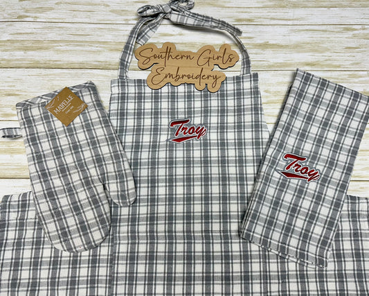 Licensed Troy Apron Set