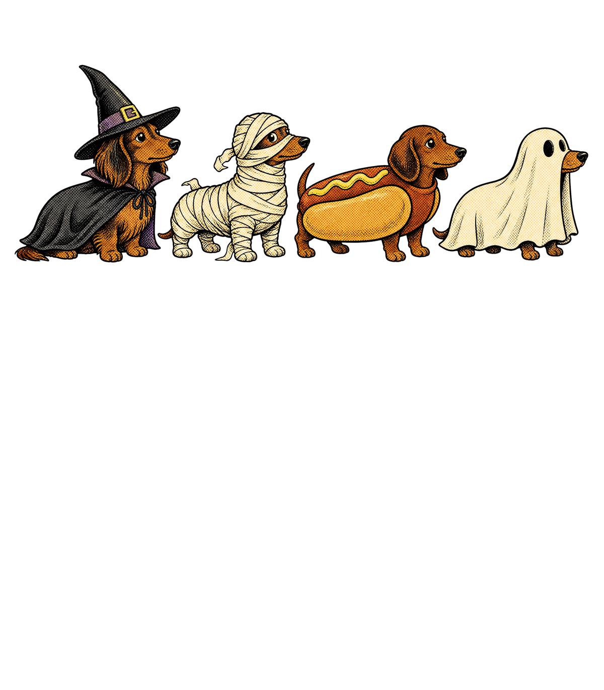 Transfer Dachshund Halloween