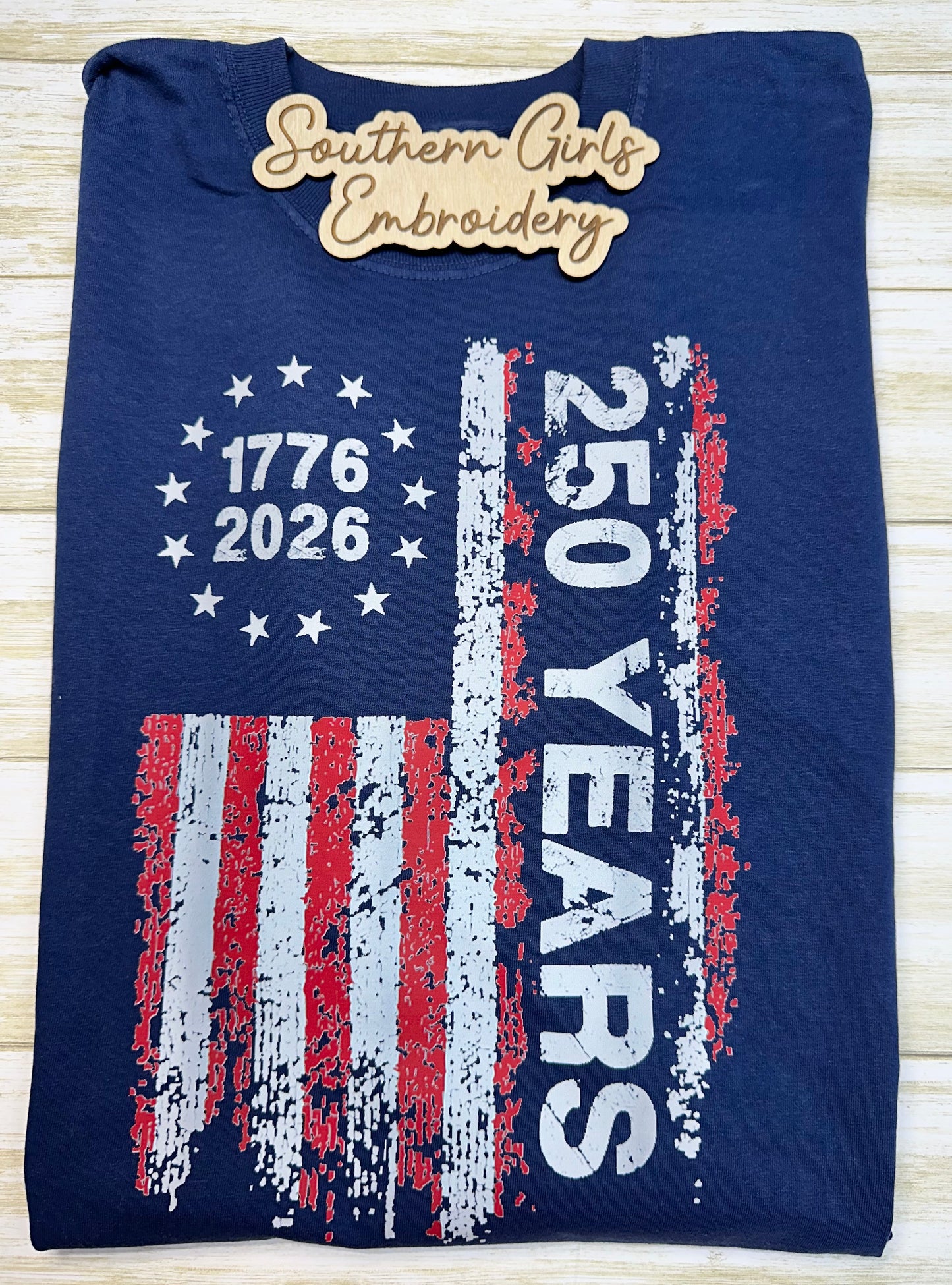250 Years on True Navy Comfort Color Short Sleeve