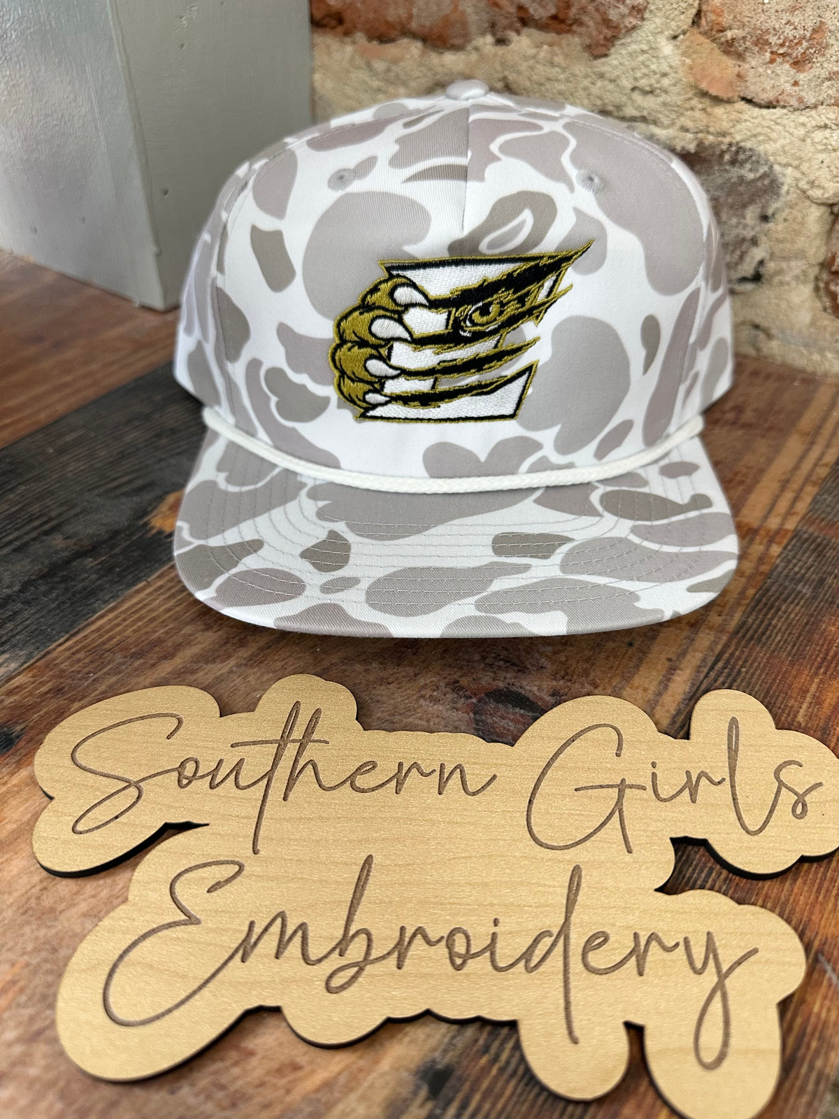 Camo Richardson Hat with Embroidery