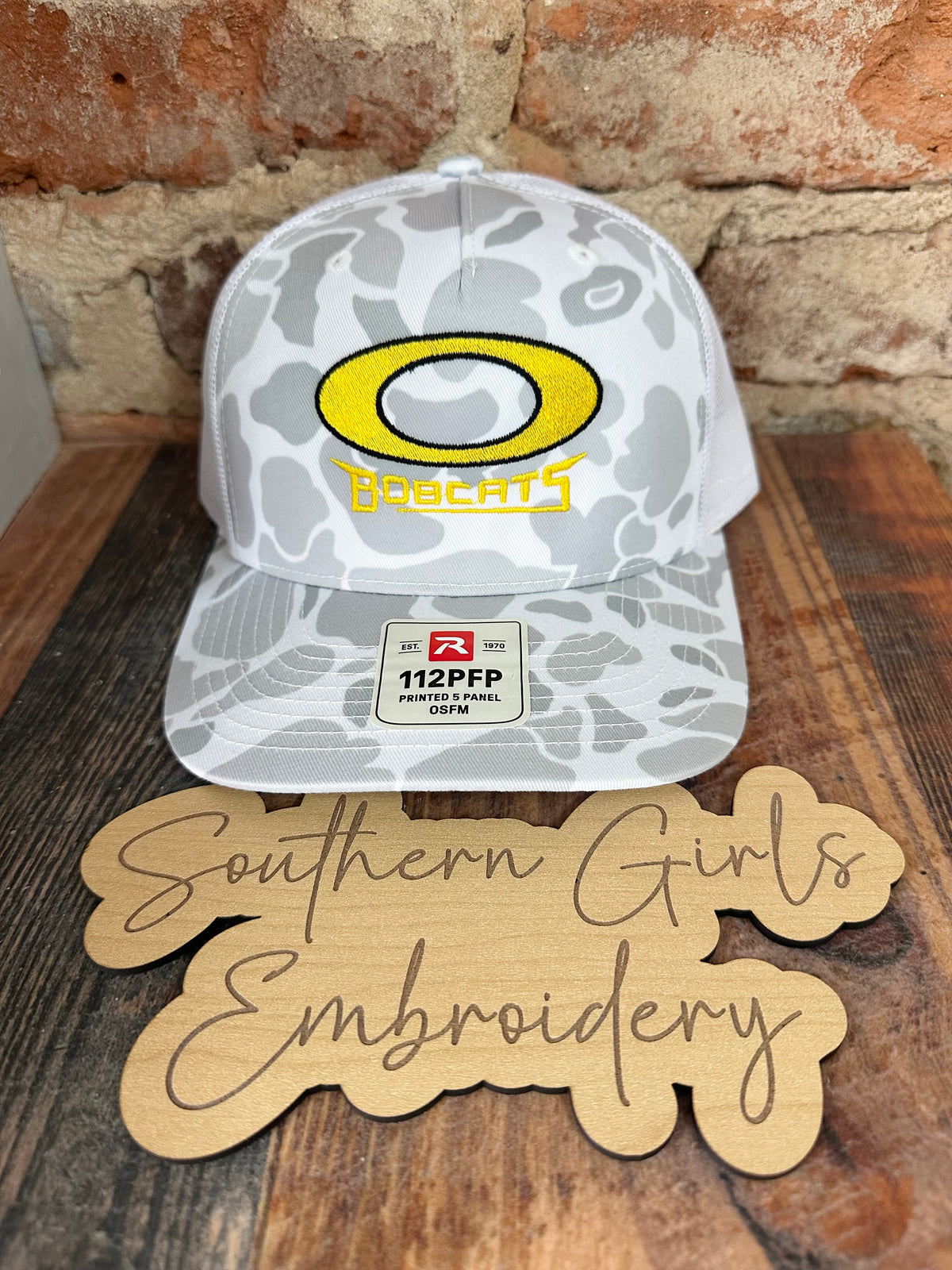Camo Richardson Hat with Embroidery