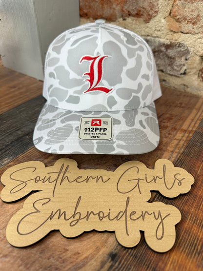 Camo Richardson Hat with Embroidery