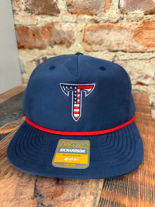Licensed Troy Patriotic Navy Richardson Hat Embroidery