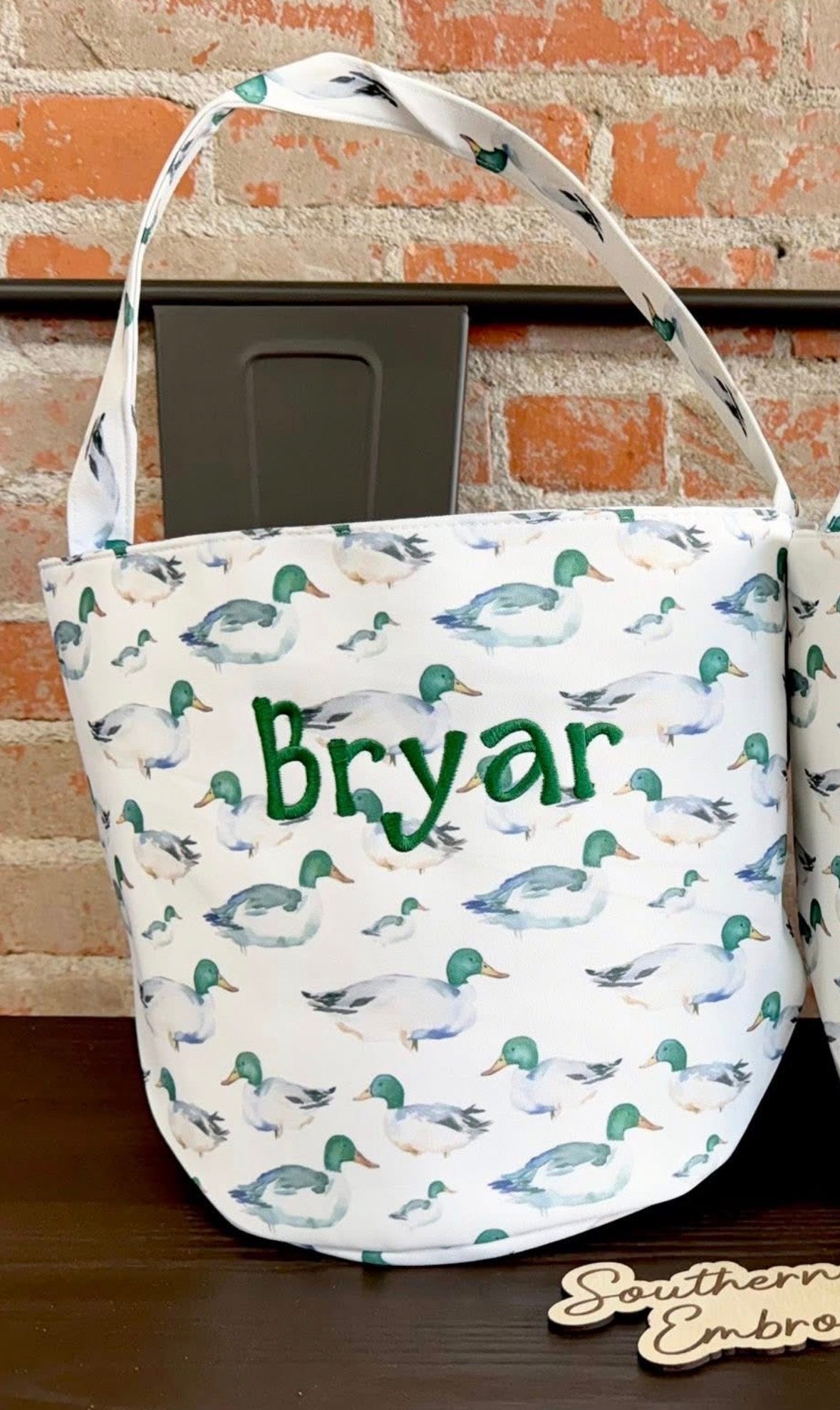 Bucket Bag w/ Embroidery Name