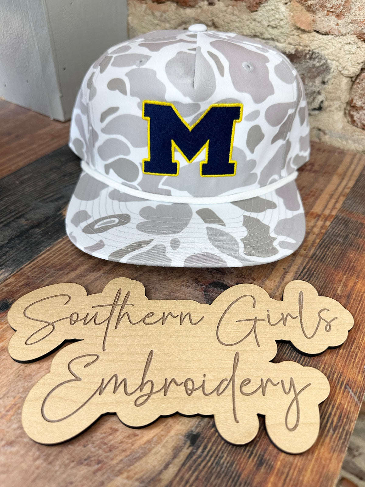 Camo Richardson Hat with Embroidery