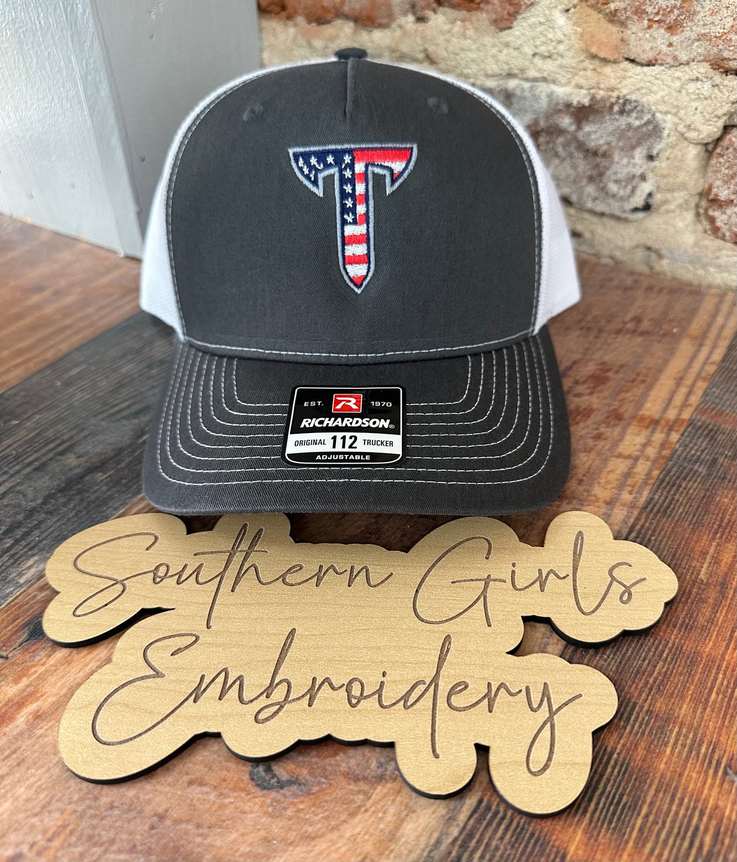 Licensed Troy Patriotic Richardson Hat with Embroidery