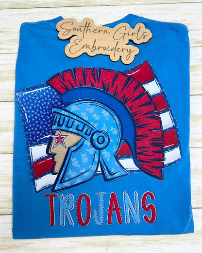 Trojans Patriotic Front & Back