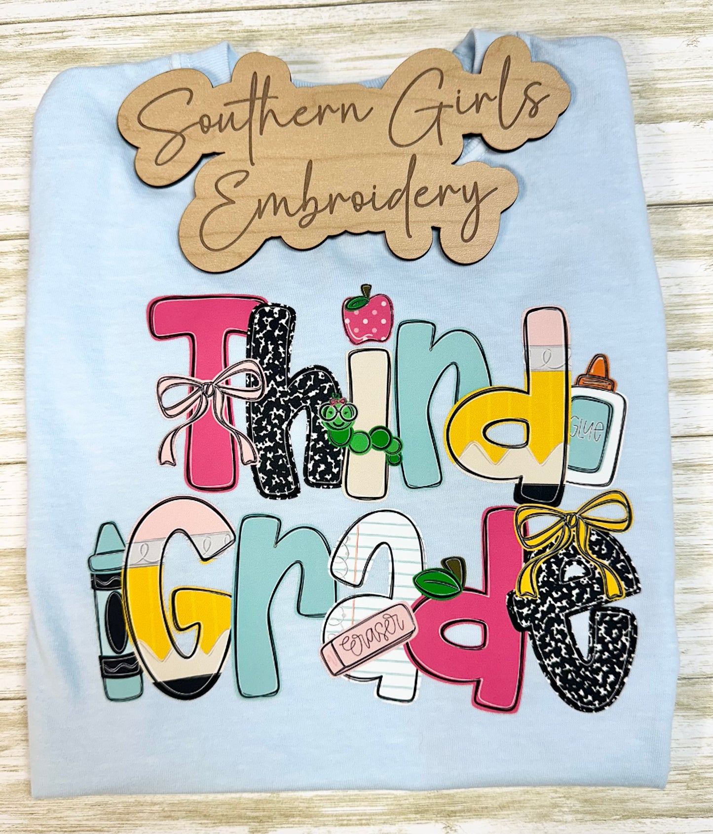 Personalized School Font Short Sleeve
