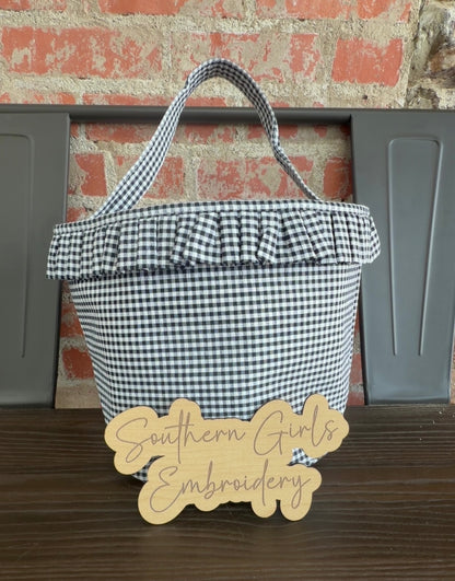 Bucket Bag w/ Embroidery 1 Name