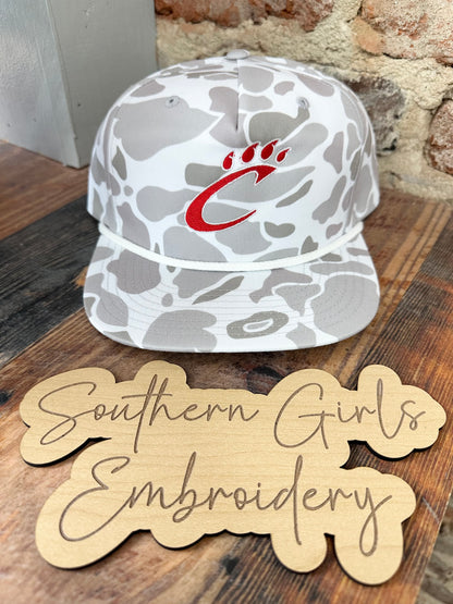 Camo Richardson Hat with Embroidery