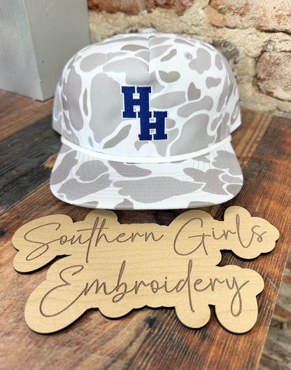 Camo Richardson Hat with Embroidery