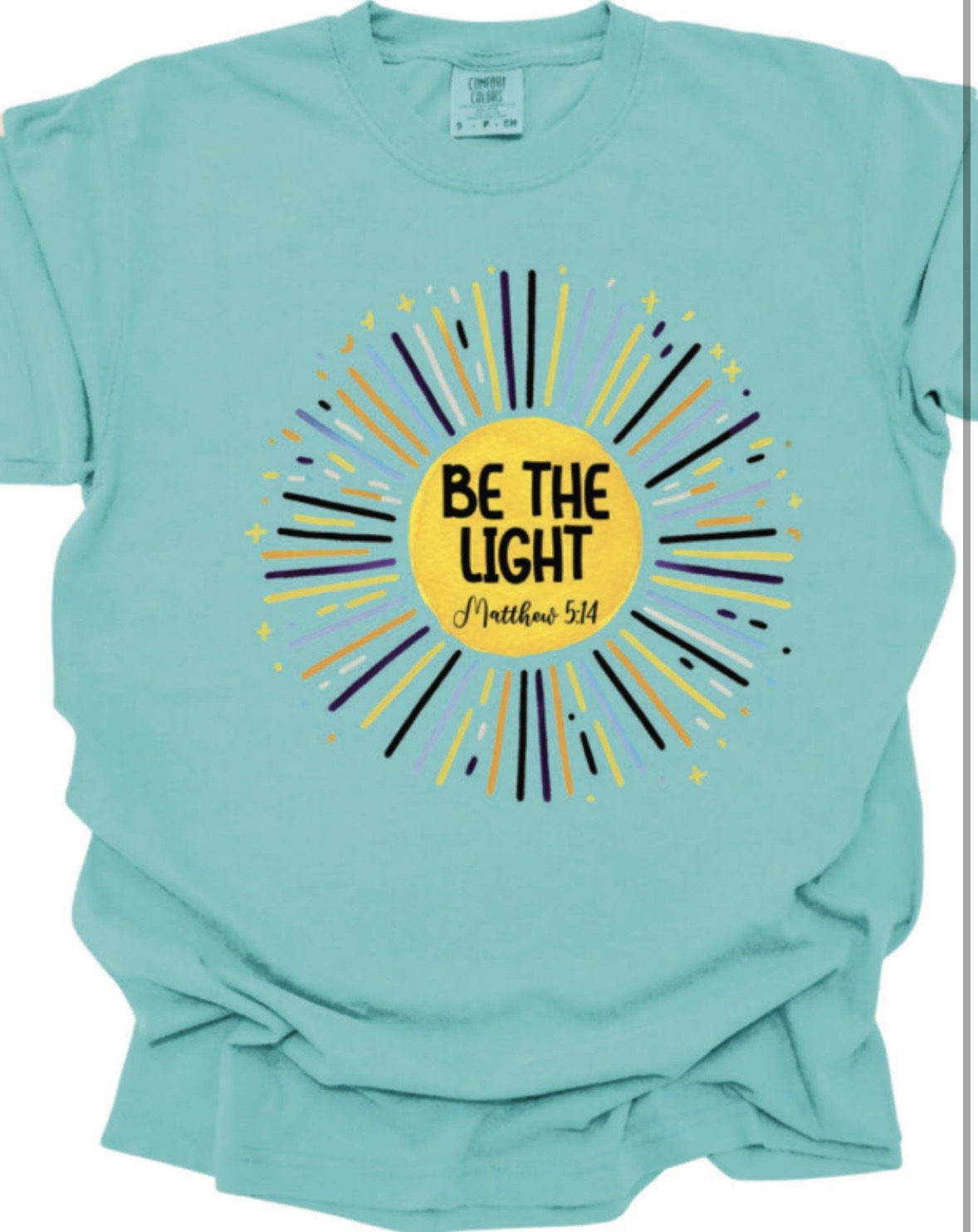 Be the Light Comfort Color Short Sleeve