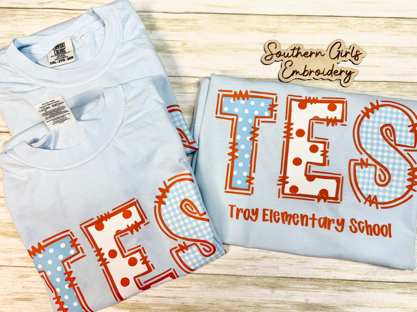 TES Comfort Color Chambray Short Sleeve